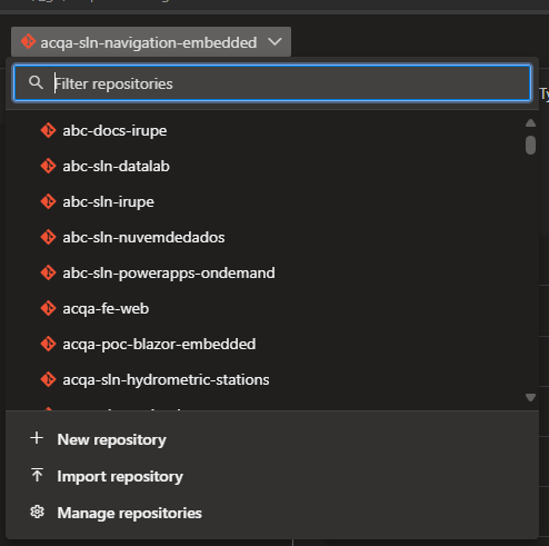 Nomenclatura de repositórios